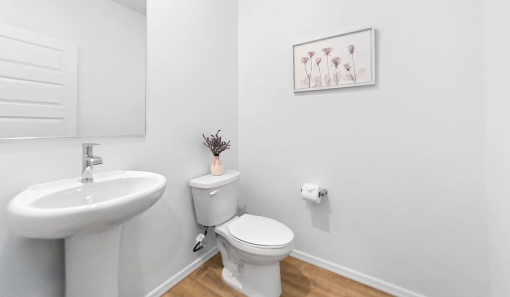 Furnished interior in a model home at Barnett Village in Marana (Image 33).