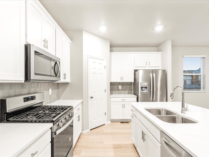 Emerald floorplan interior image taken at Poudre Heights, a Meritage Homes community in Windsor, CO.