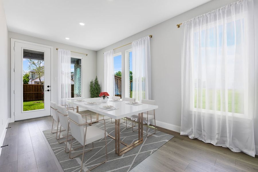 Furnished interior in a model home at The Ranch at Uptown Celina 40s in Celina (Image 63).