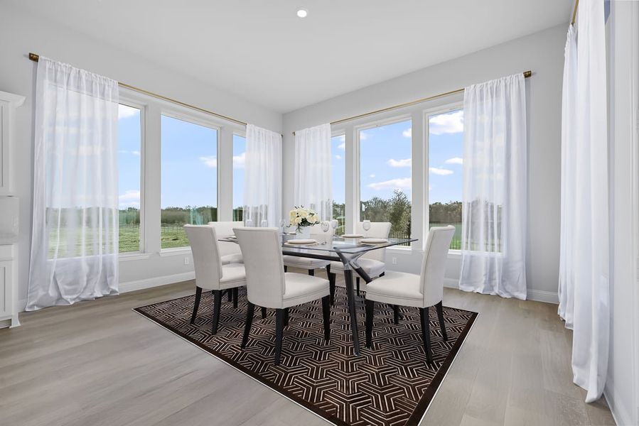 Furnished interior in a model home at The Ridge at Northlake 70s in Northlake (Image 43).