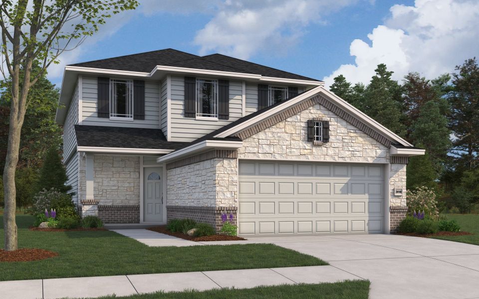 Rendering of floor plan. Colors and features may differ from shown representation.