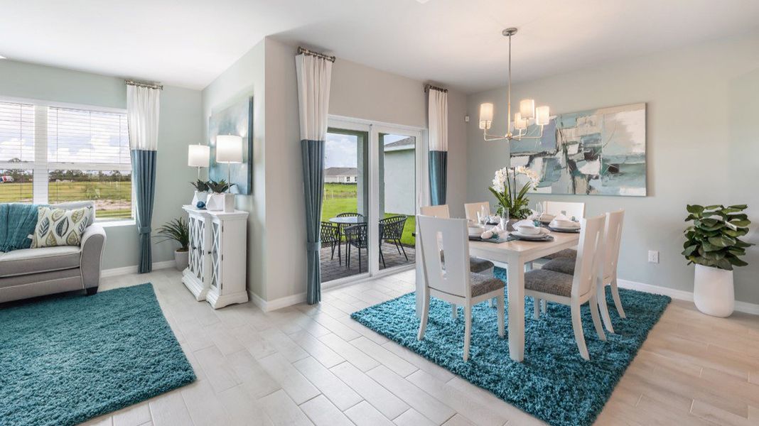 Furnished interior in a model home at Cape Coral Water & Sewer in Cape Coral (Image 32).