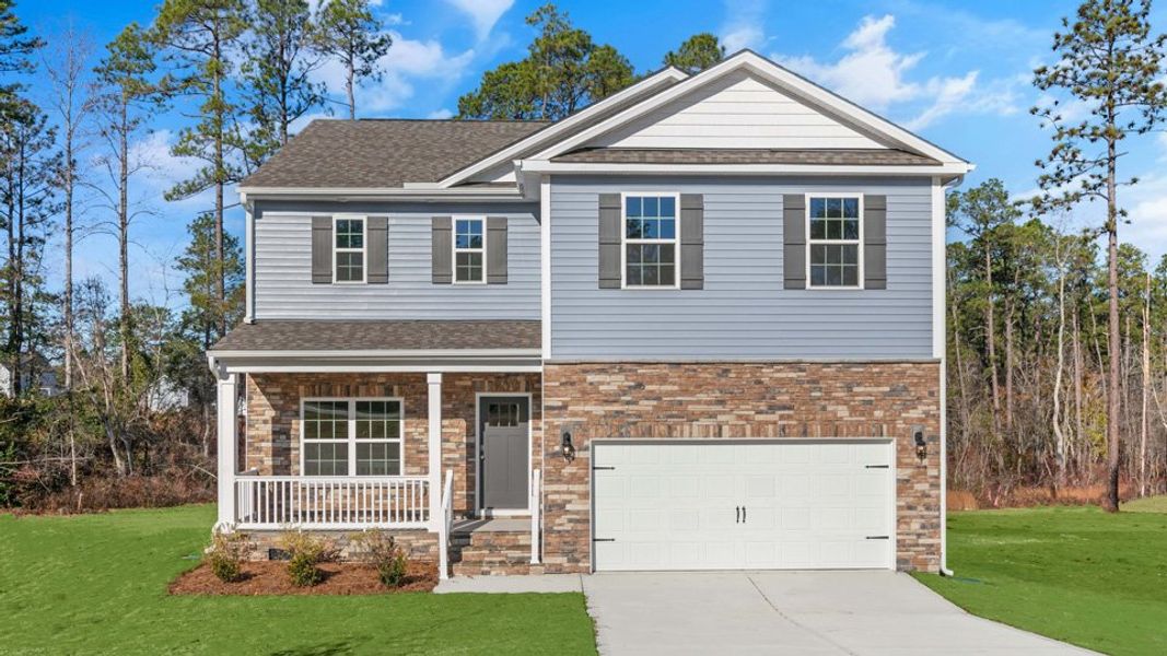 Front exterior of a home in the Gretchen Pines community, located in West End, NC (Image 19). Front exterior of a home in the Gretchen Pines community, located in West End, NC (Image 19).