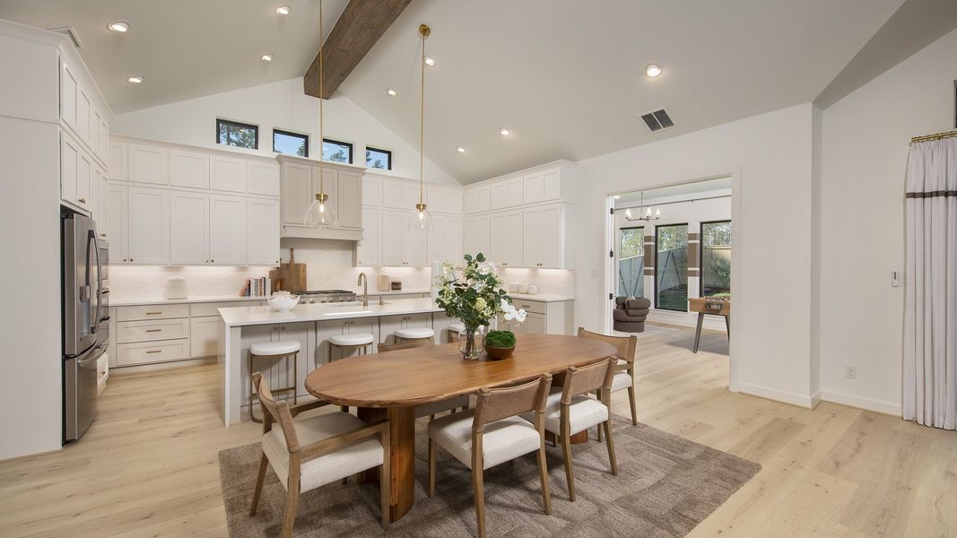 Furnished interior in a model home at Audubon Park 45' in Magnolia (Image 9).