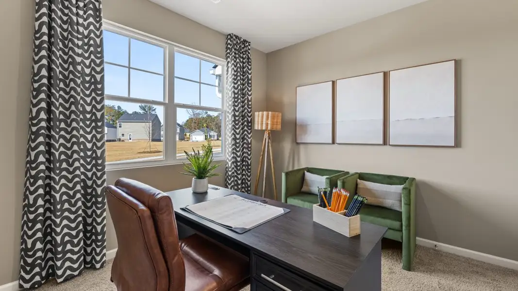 Furnished interior in a model home at WillowBrook in Winder (Image 19).