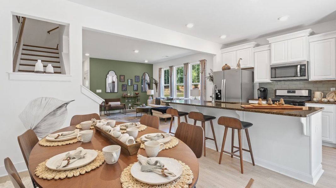 Furnished interior in a model home at El Dorado in Spartanburg (Image 4).