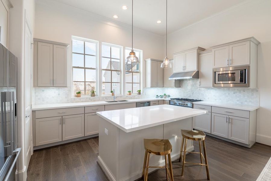Furnished interior in a model home at Eastwood Green in Houston (Image 16).