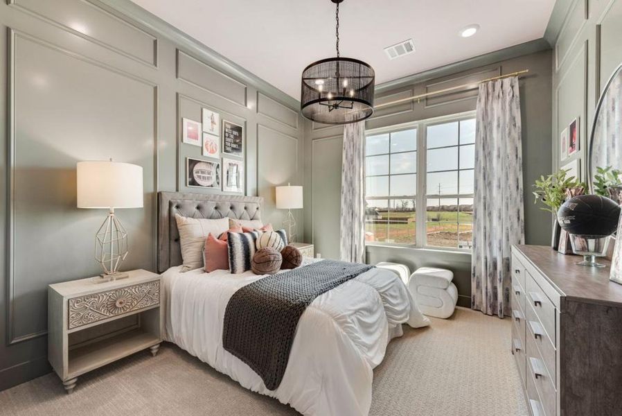 Furnished interior in a model home at Chatham Reserve in Providence Village (Image 22).