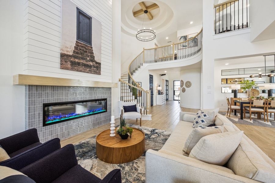 Furnished interior in a model home at Candela South - 50' in Richmond (Image 5).