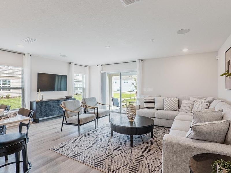 These 2-story townhomes feature sunny, open-concept living space - Daisy townhome model in St. Cloud, FL