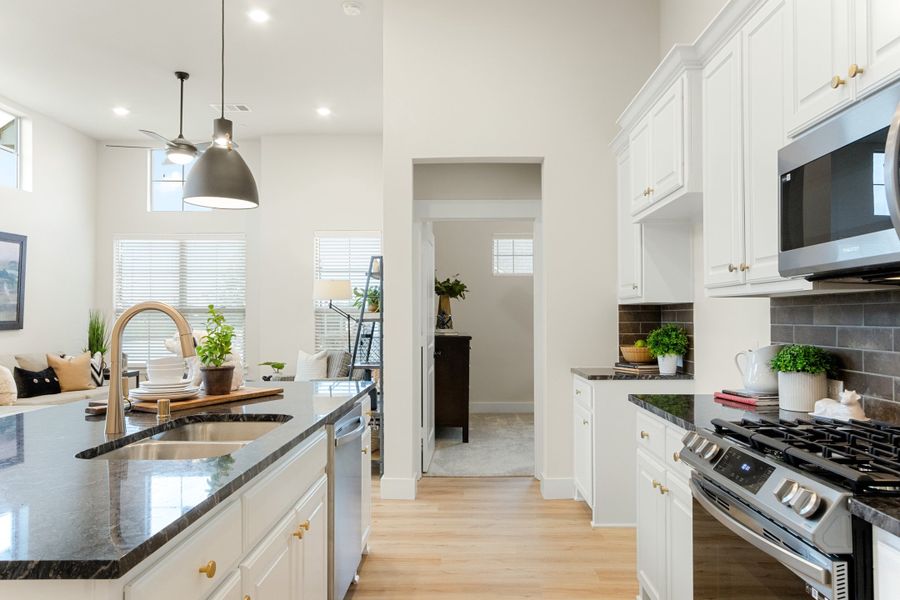 Furnished interior in a model home at Woodbridge Villas in Wylie (Image 11).