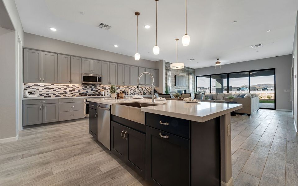 Furnished interior in a model home at Heritage Pointe in Chino Valley (Image 15).