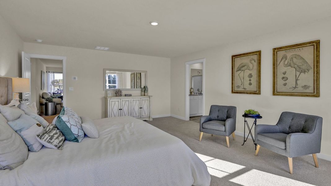 Furnished interior in a model home at Polo Fields in Kingsport (Image 31).