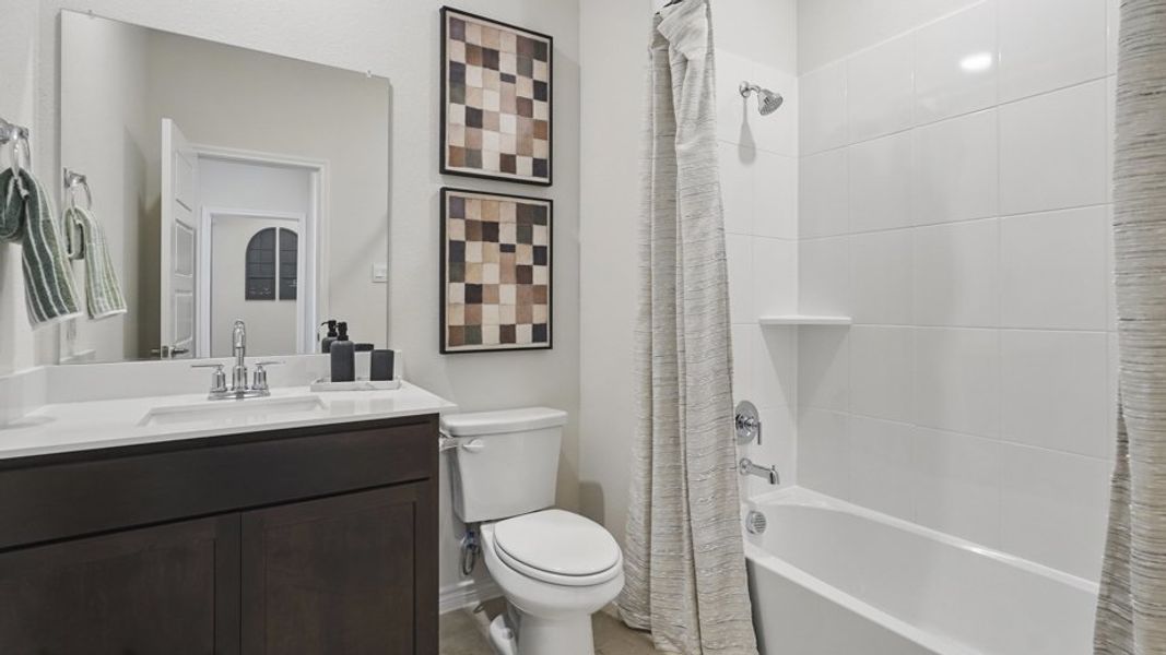 Furnished interior in a model home at Liberty Crossing in Royse City (Image 46).