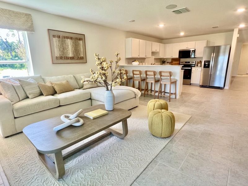 Furnished interior in a model home at Richmond Cove in Palm Bay (Image 24).