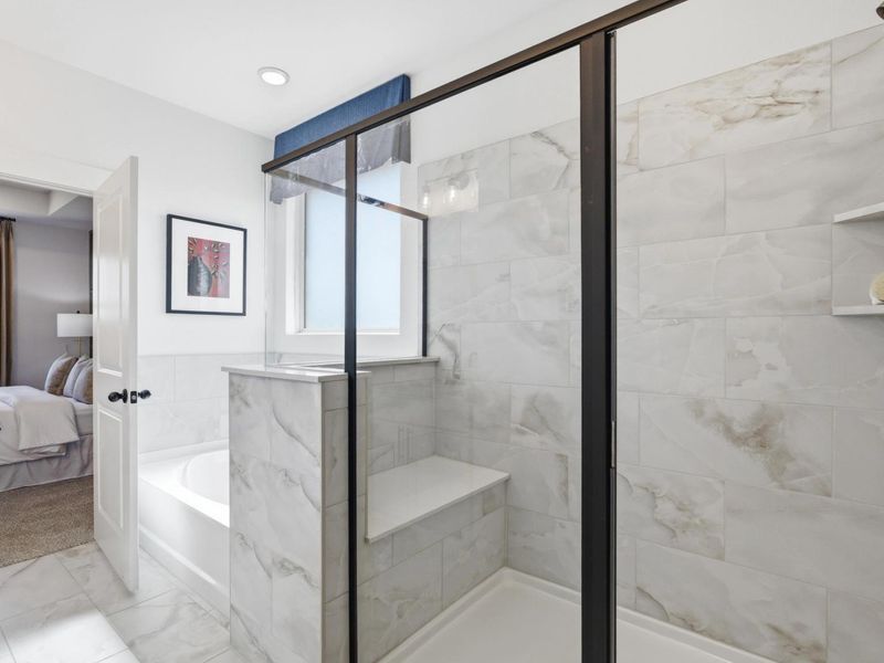 Furnished interior in a model home at Mercer Meadows in Royse City (Image 15).