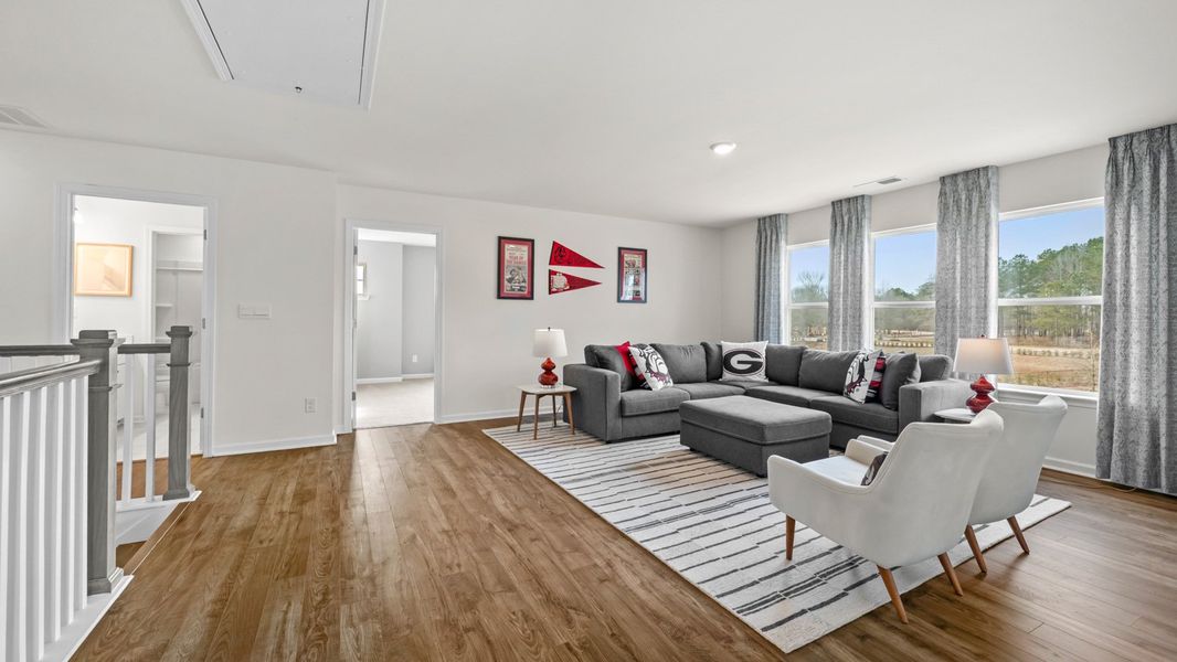 Furnished interior in a model home at Westland in Bogart (Image 16).