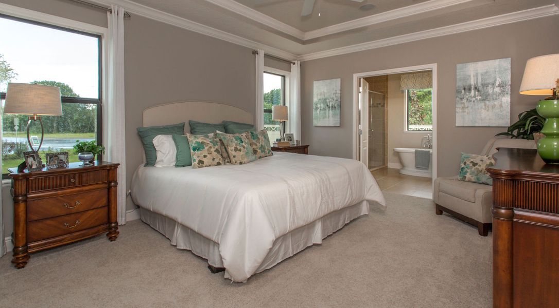 Furnished interior in a model home at Woodland Ranch in Lake Wales (Image 5). Furnished interior in a model home at Woodland Ranch in Lake Wales (Image 5).