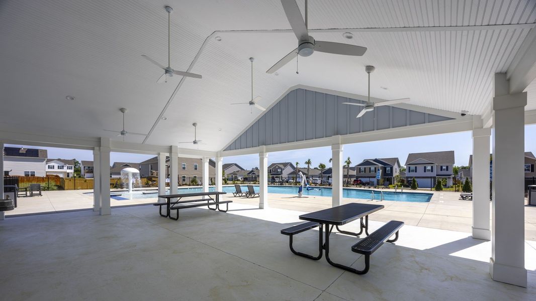 Furnished interior in a model home at Hunter's Branch in Hopkins (Image 31).