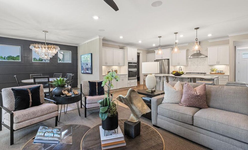 Furnished interior in a model home at High Springs in Clayton (Image 28). Furnished interior in a model home at High Springs in Clayton (Image 28).