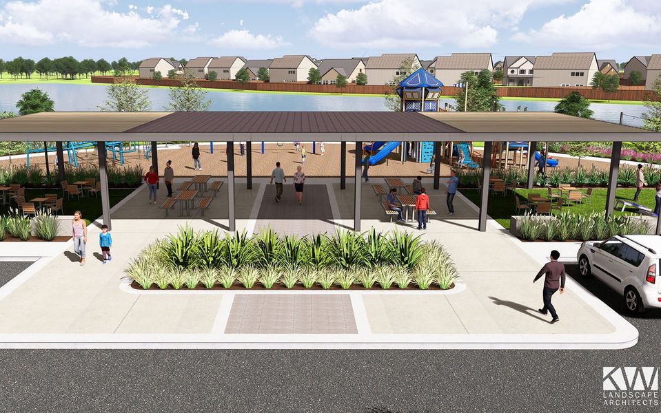 Front exterior of a home in the Cielo community, located in Conroe, TX (Image 16).