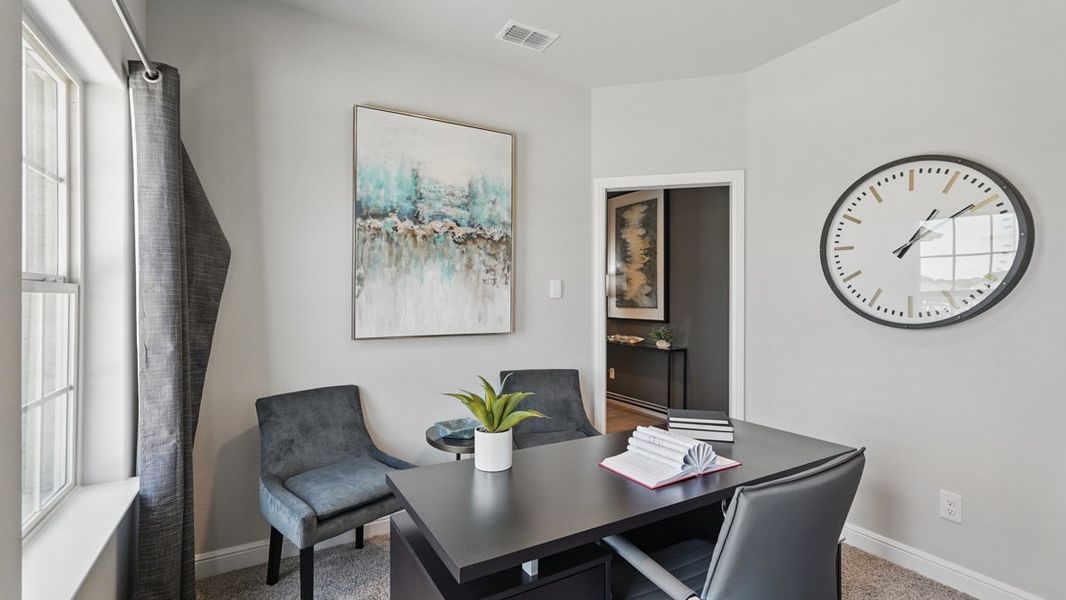 Furnished interior in a model home at Retta Estates in Mansfield (Image 40).