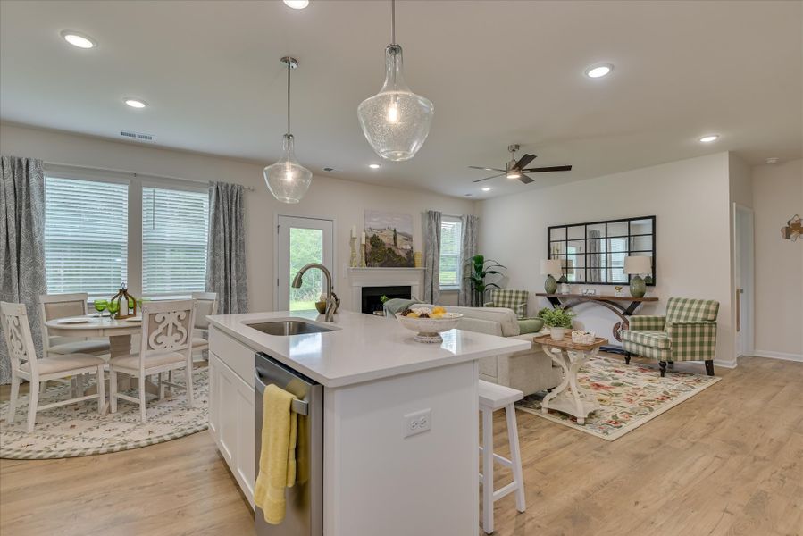 Furnished interior in a model home at Hitchcock Preserve in Aiken (Image 3).