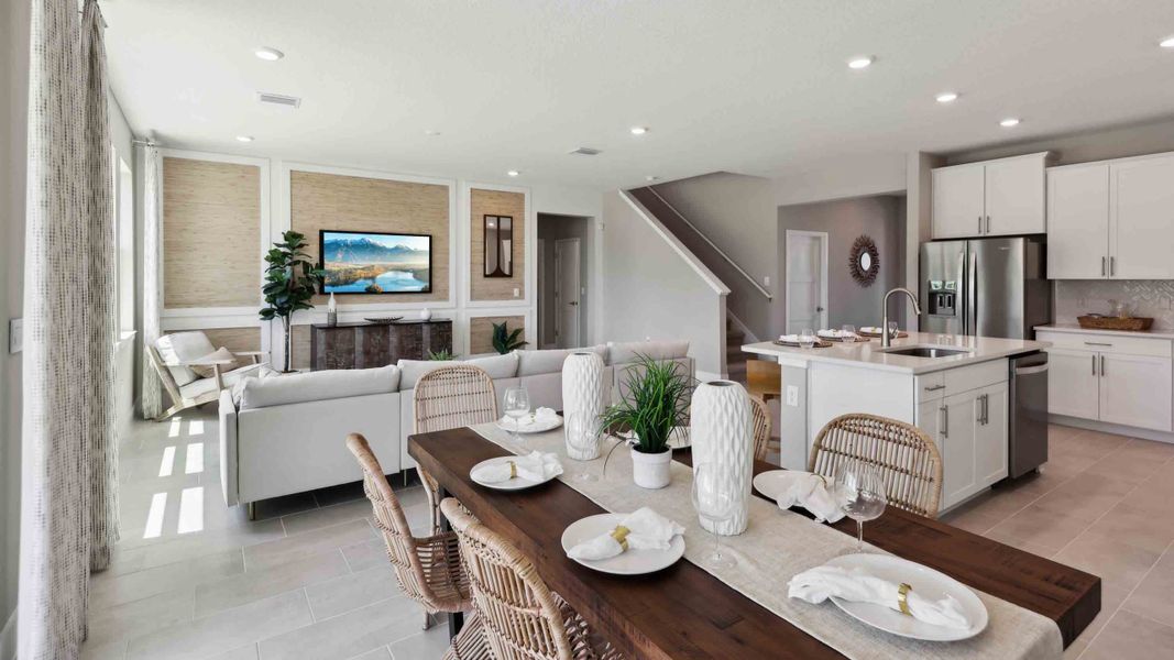 Furnished interior in a model home at Ridge at Heath Brook in Ocala (Image 23). Furnished interior in a model home at Ridge at Heath Brook in Ocala (Image 23).