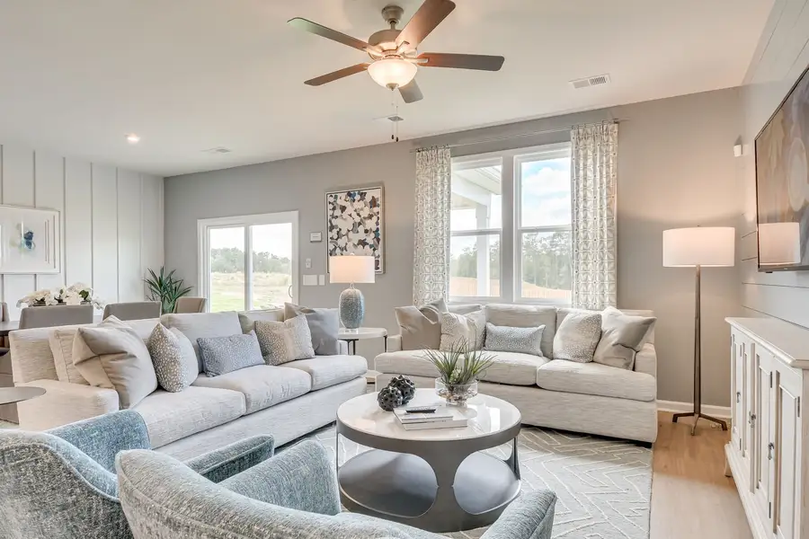 Furnished interior in a model home at Portrait Hills in Aiken (Image 7).