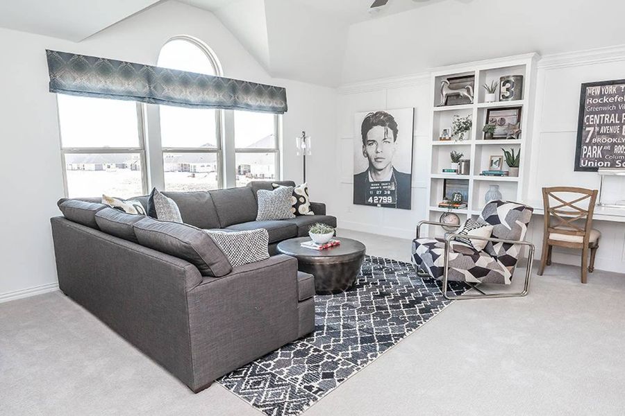 Furnished interior in a model home at Broadmoor Estates in Ovilla (Image 17).