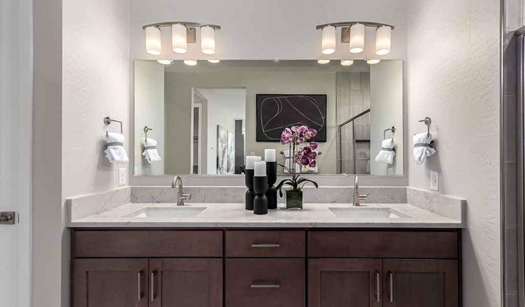 Furnished interior in a model home at Fusion at Blossom Rock in Apache Junction (Image 34).