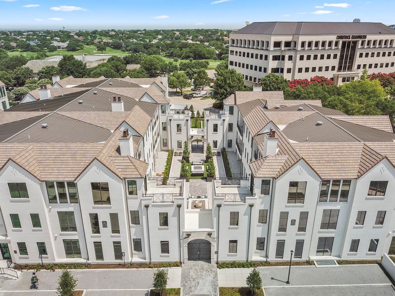 Aerial view of the The Corvalla community in Frisco, TX, showing layout and nearby surroundings (Image 13).