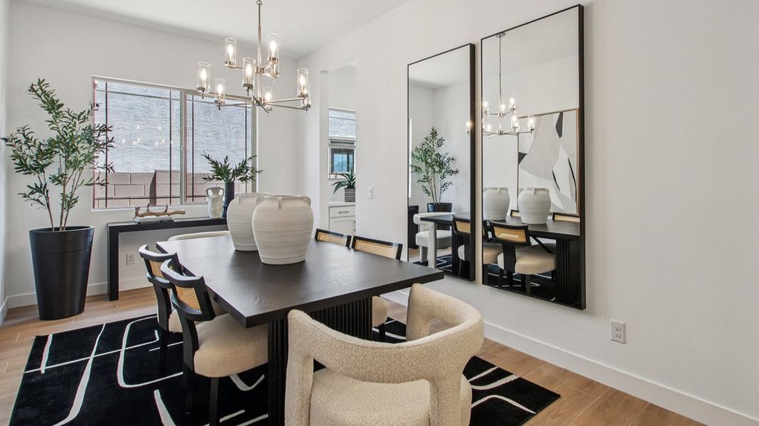 Furnished interior in a model home at The Estates at North Creek in Queen Creek (Image 14).