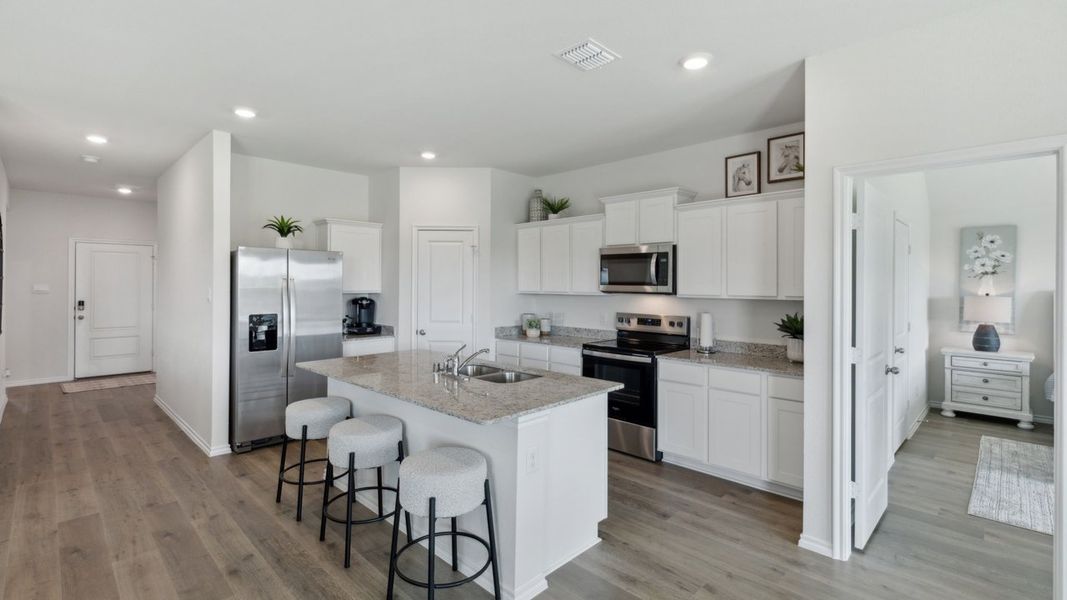 Furnished interior in a model home at Corsicana Commons in Corsicana (Image 2).
