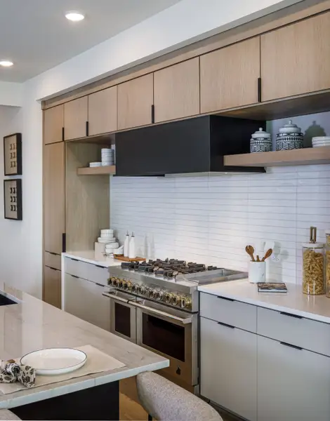 Furnished interior in a model home at Bridgeland in Cypress (Image 10).