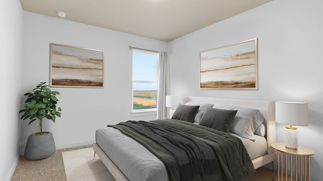 Furnished interior in a model home at Emberly in Beasley (Image 32).