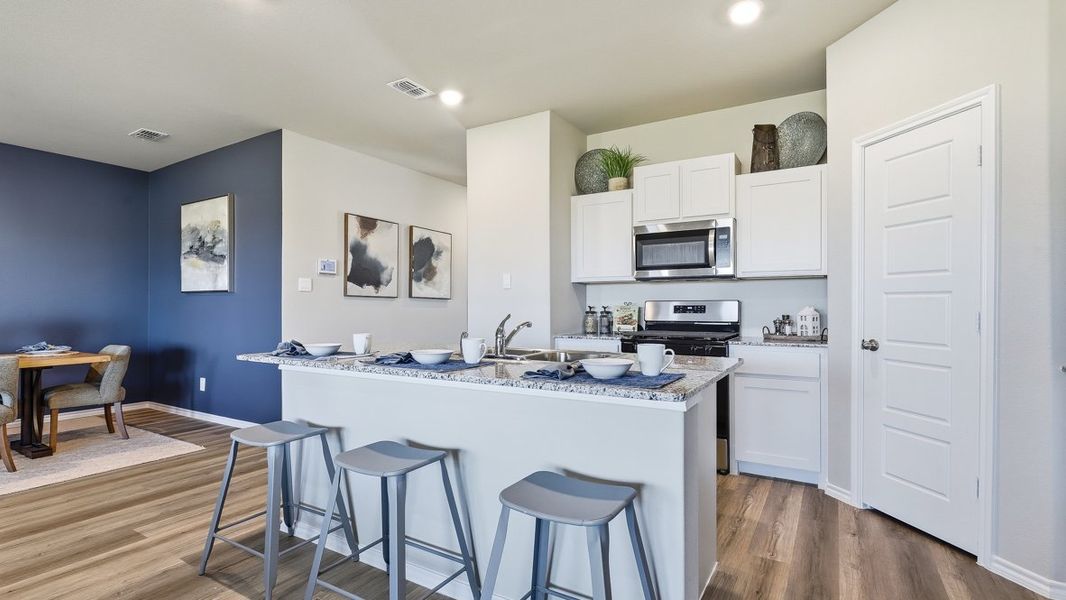 Furnished interior in a model home at Townes Landing in Fort Worth (Image 6).