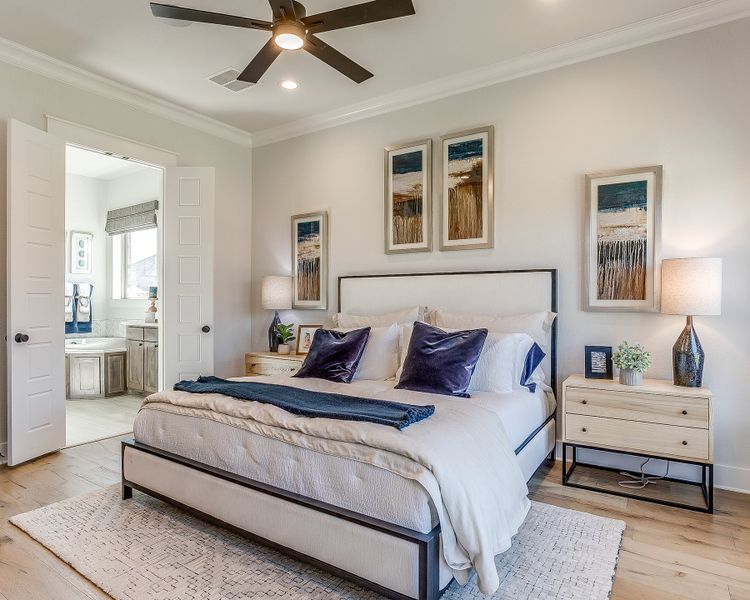 Furnished interior in a model home at Ridgepoint - Phase 1 in Midlothian (Image 4).