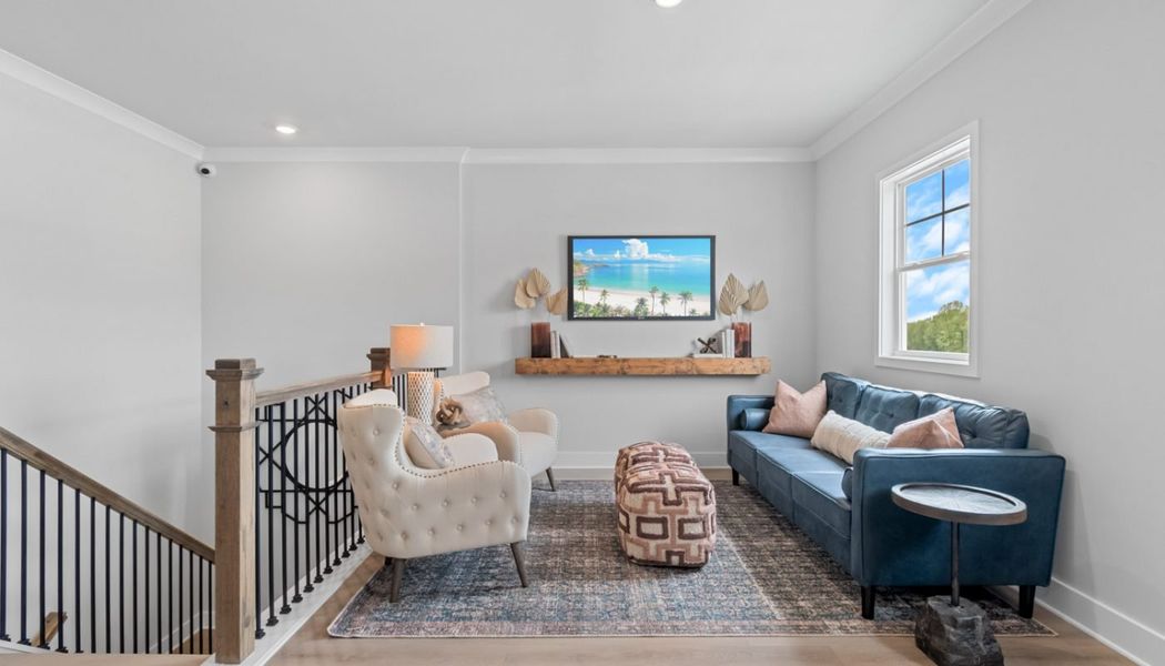 Furnished interior in a model home at Summerlin in Winder (Image 41).