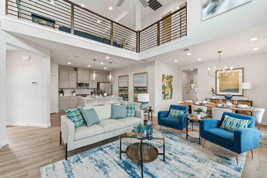 Furnished interior in a model home at Cielo in Cut and Shoot (Image 19).