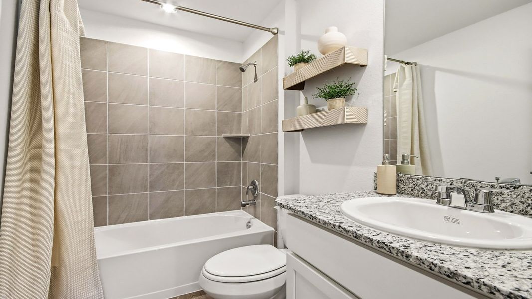 Furnished interior in a model home at Gemini in Splendora (Image 16).