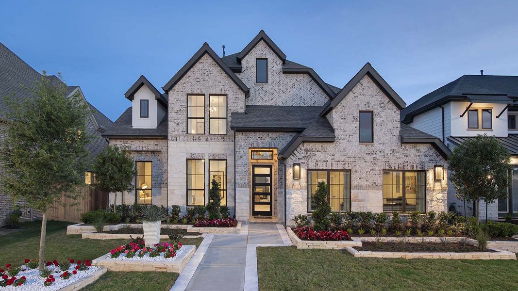 Front exterior of a home in the Candela South 50' community, located in Richmond, TX (Image 3).