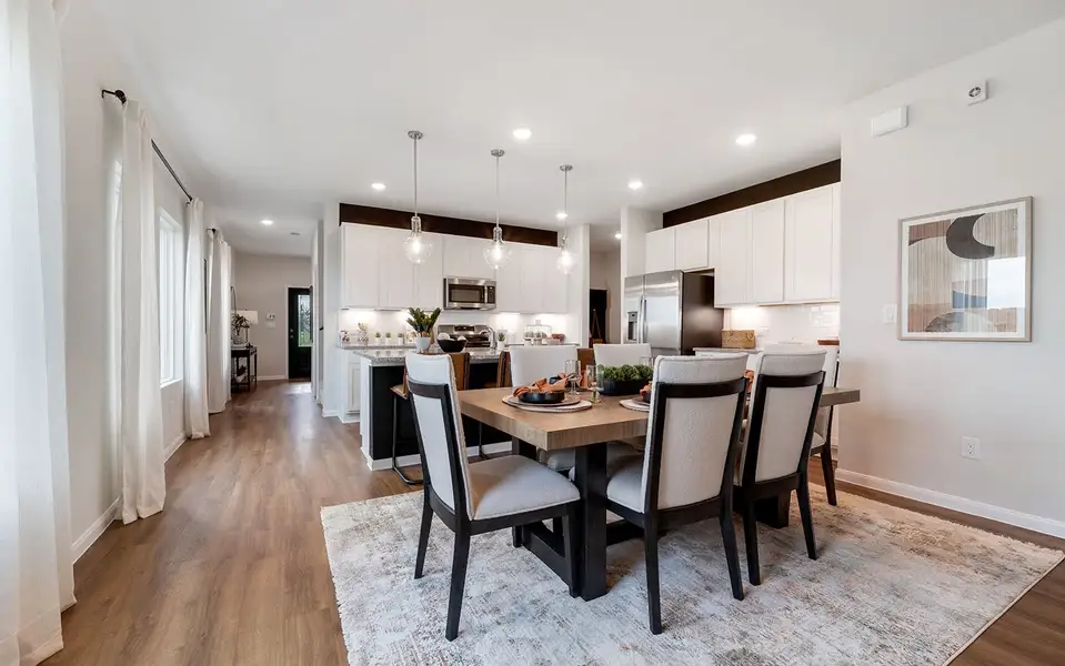 Furnished interior in a model home at The Canopies in Splendora (Image 18). Furnished interior in a model home at The Canopies in Splendora (Image 18).