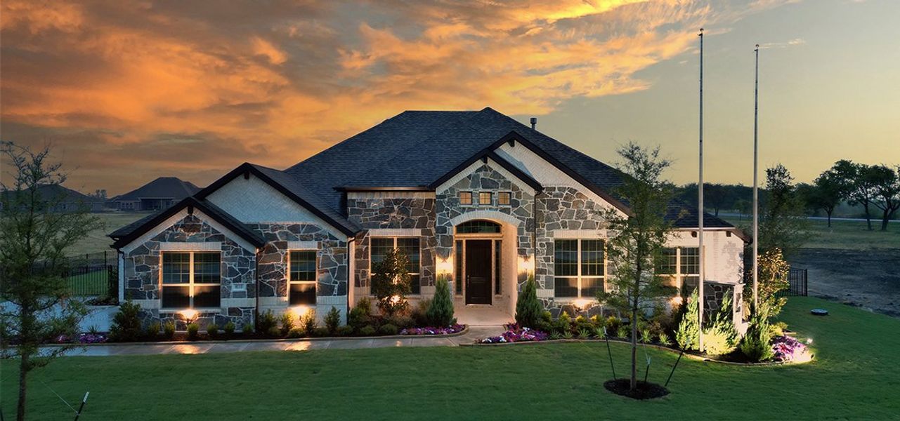 Front exterior of a home in the Creekview Farms community, located in Greenville, TX (Image 3).
