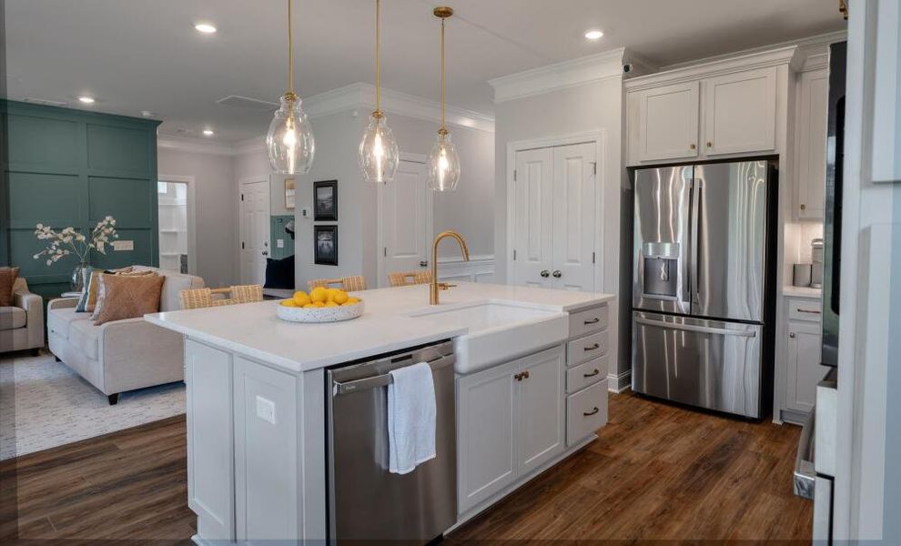 Furnished interior in a model home at Parker's Preserve in Ridgeville (Image 26).