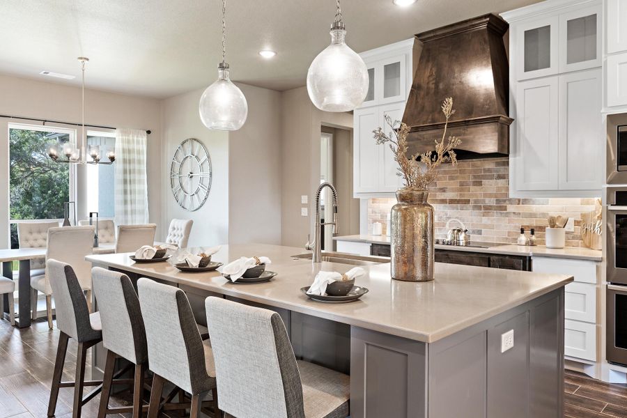 Furnished interior in a model home at Vintage Oaks in Weatherford (Image 8).