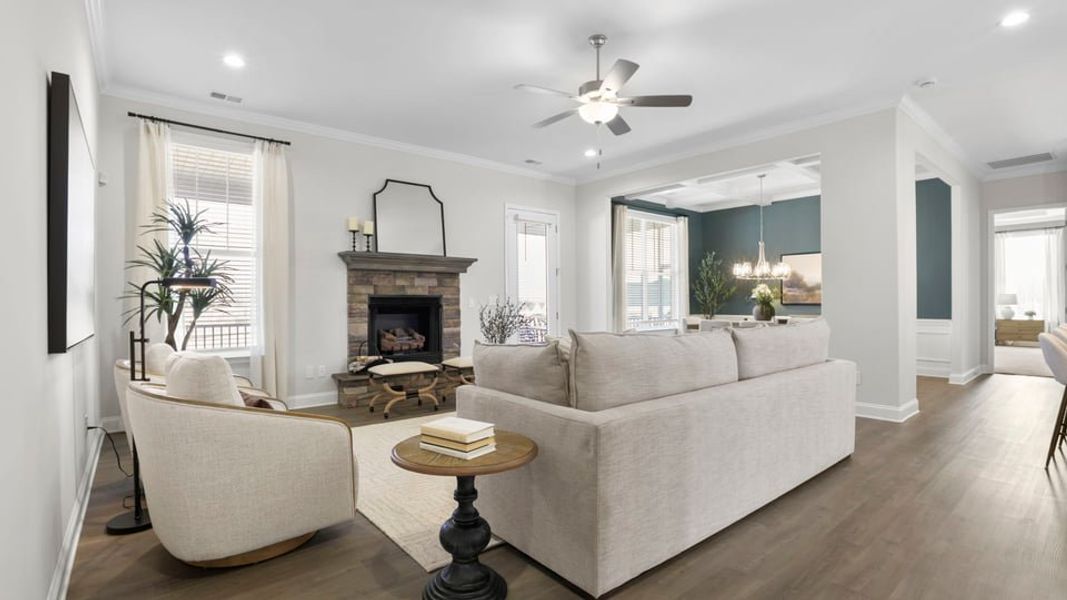 Furnished interior in a model home at Alder Pond in Campobello (Image 6). Furnished interior in a model home at Alder Pond in Campobello (Image 6).
