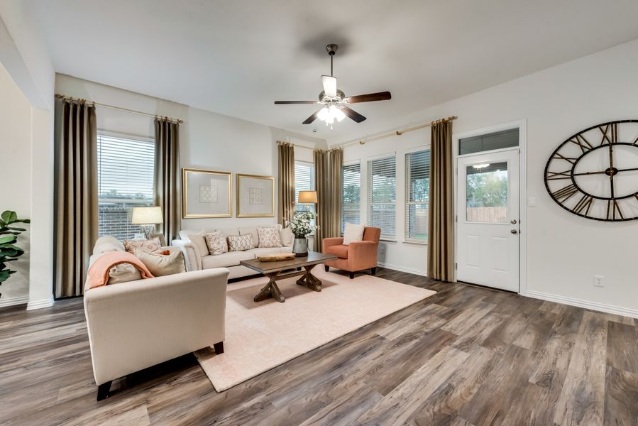 Furnished interior in a model home at Green Meadows in Anna (Image 17).