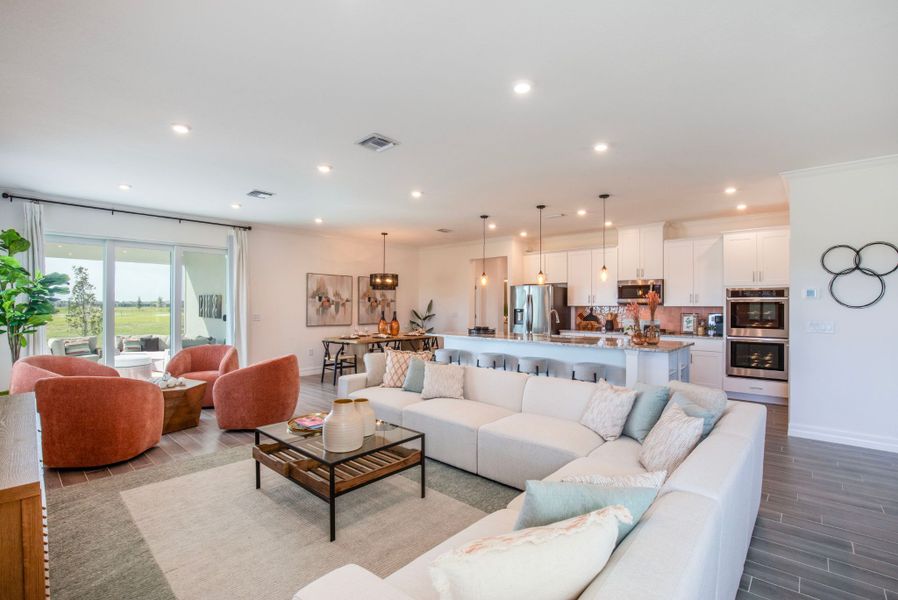 Furnished interior in a model home at Palm Bay Premier in Palm Bay (Image 5).