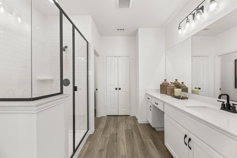 Furnished interior in a model home at Parkside in Mansfield (Image 14). Furnished interior in a model home at Parkside in Mansfield (Image 14).